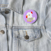 chicken : purple : pins 缶バッジ (インサイチュ)