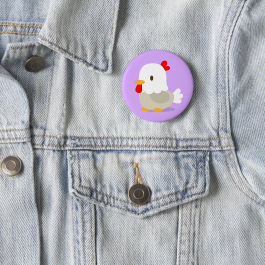 chicken : purple : pins 缶バッジ (インサイチュ)