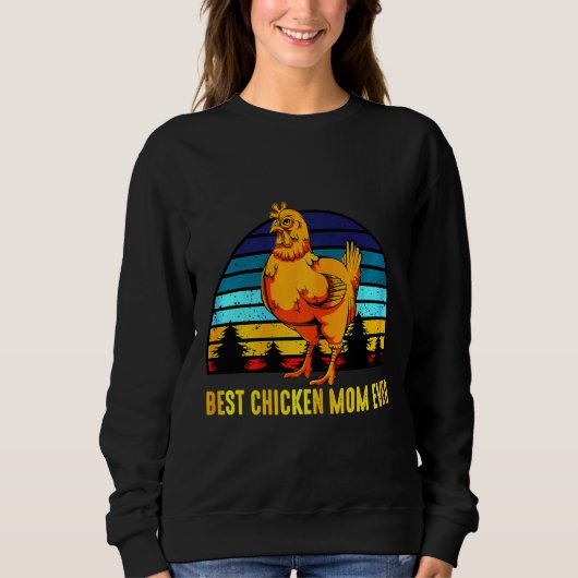 Chicken Retro Poultry Farmer   スウェットシャツ (正面)