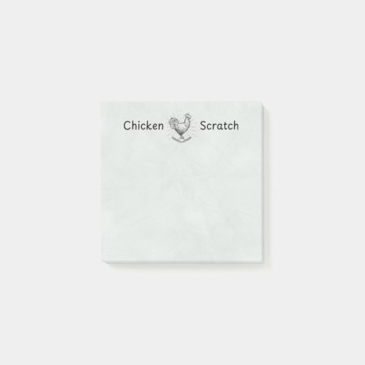 Chicken Scratch Post-It Notes | Chicken Lady ポストイット (正面)