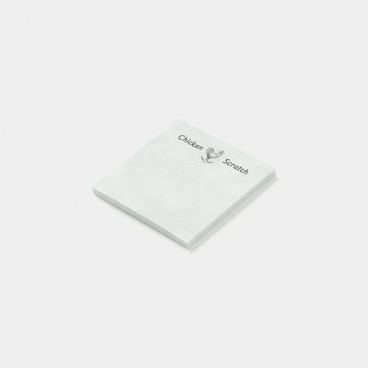 Chicken Scratch Post-It Notes | Chicken Lady ポストイット (アングル)