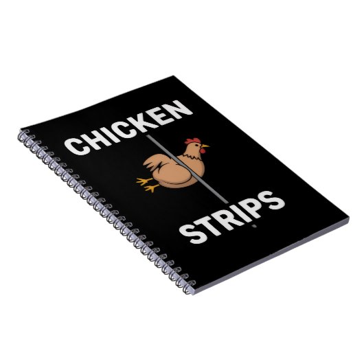 Chicken Strips Pun Funny Jokes Sarcastic Life  ノートブック (右側)