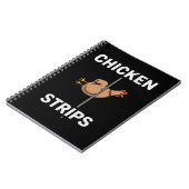 Chicken Strips Pun Funny Jokes Sarcastic Life  ノートブック (左側)