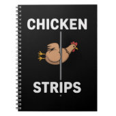 Chicken Strips Pun Funny Jokes Sarcastic Life  ノートブック (正面)