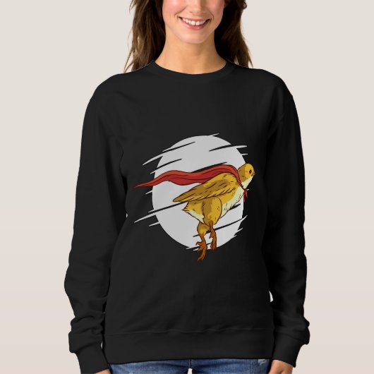 Chicken Superhero Farmer   スウェットシャツ (正面)