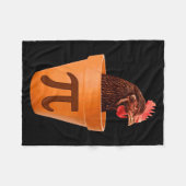 Chicken T And I Dont Care フリースブランケット (正面(横))