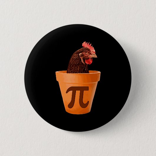 Chicken T And I Dont Care  缶バッジ (正面)