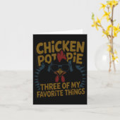 Chicken T E Farm Humor Funny Chicken Laugh Moment  カード (黄色い花)