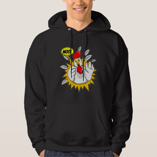 Chicken T Moo Chicken パーカ (正面)