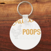 Chicken The Pet That Poops Breakfast キーホルダー (正面)
