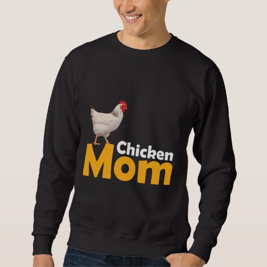 Chicken Themed Chicken Mom スウェットシャツ (正面)