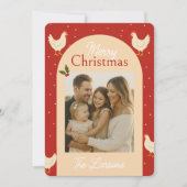 Chicken Themed Christmas Photo Card シーズンカード (正面)