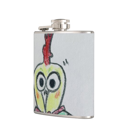 Chicken Vinyl Wrapped Flask フラスク (左)
