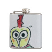Chicken Vinyl Wrapped Flask フラスク (正面)