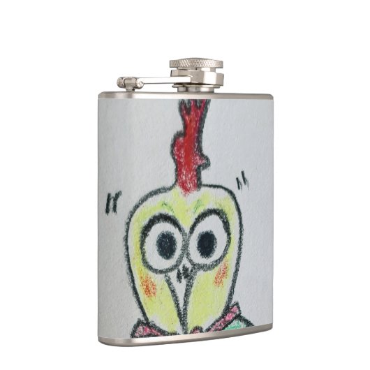 Chicken Vinyl Wrapped Flask フラスク (右)
