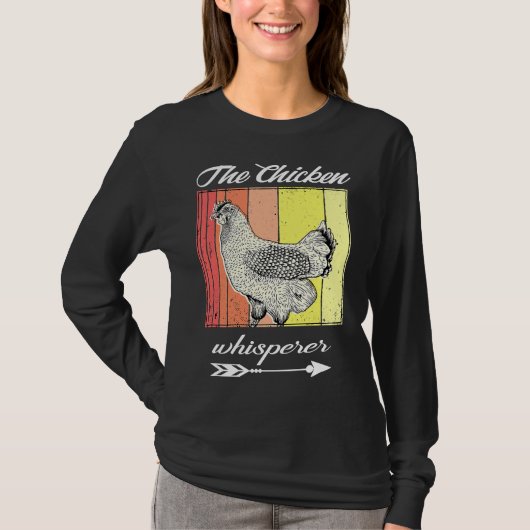Chicken Whisperer Distressed Poultry   Tシャツ (正面)