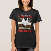 Chicken Whisperer  I Love My Chickens Coffee Addic Tシャツ (正面)