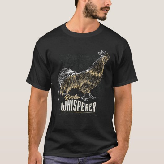 Chicken Whisperer Landwirt Lustiges Huhn Hahn im K Tシャツ (正面)