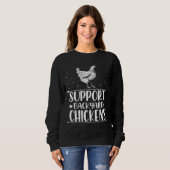 Chicken Whisperer Poultry Chicken スウェットシャツ (正面フル)