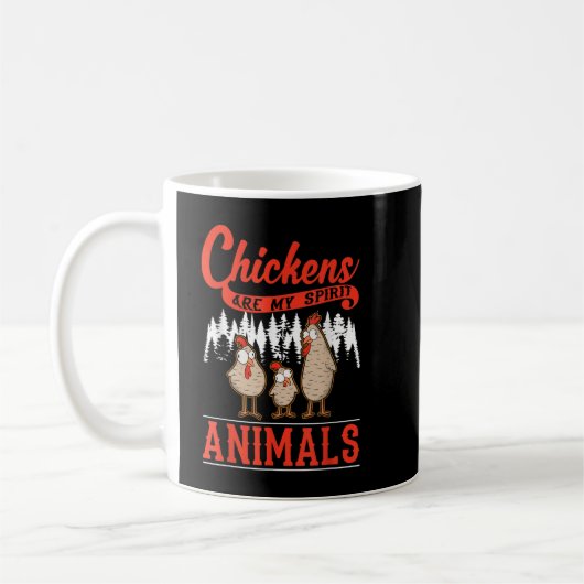 Chicken Wing Chicken Wing Hot Dog and Bologna コーヒーマグカップ (左)