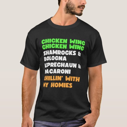 Chicken Wing Chicken Wing Song Hot Dog Bologna St Tシャツ (正面)
