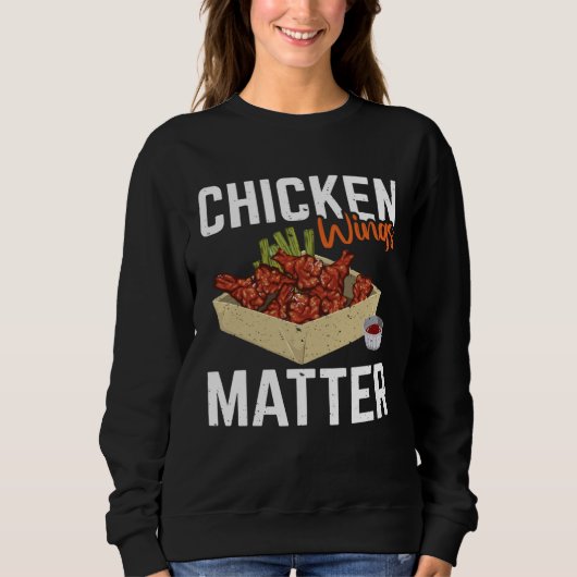 Chicken Wing Matter   Food スウェットシャツ (正面)