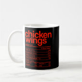 Chicken Wings Nutrition Fact Funny Thanksgiving Ch コーヒーマグカップ (左)