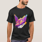 Chicken Wings Synthwave 80s Retrowave Aesthetic Tシャツ (正面)