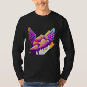 Chicken Wings Synthwave 80s Retrowave Aesthetic Tシャツ (正面)