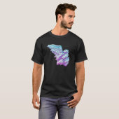 Chicken Wings with Dreamy Vaporwave Aesthetics Tシャツ (正面フル)