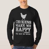 Chicken  with Sayings Chicken Mom Tシャツ (正面)