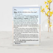 Chicken Zoom Birthday Card Delivery Company カード (黄色い花)