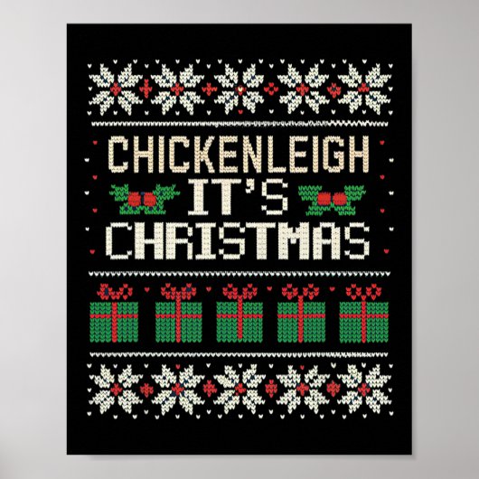 Chickenleighクリスマスおもしろいクリスマス8 ポスター (正面)