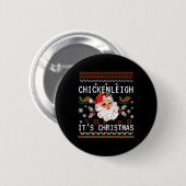Chickenleighクリスマスおもしろいクリスマス9 缶バッジ (正面&裏面)
