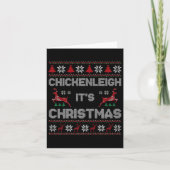 Chickenleighクリスマスのクリスマスおもしろいだ カード (正面)