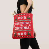 Chickenleigh Its Christmas Funny Xmas Chicken トートバッグ (クローズアップ)