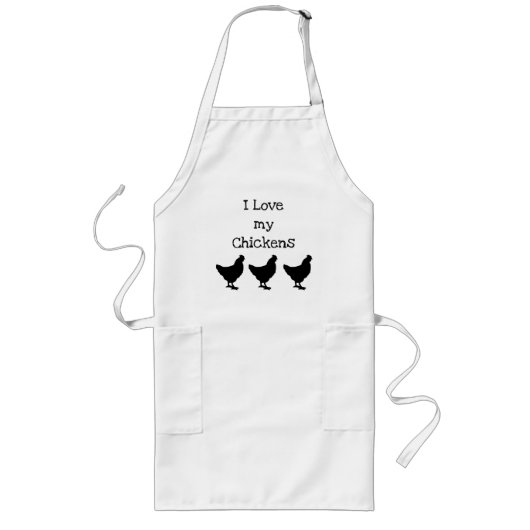 "Chickens" Apron ロングエプロン (正面)