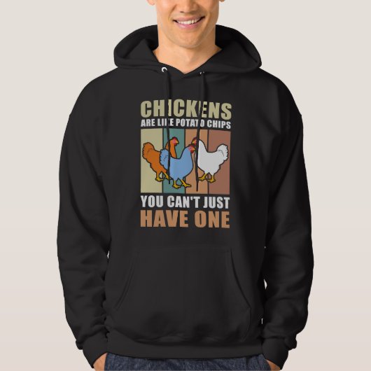 Chickens Are Lik パーカ (正面)