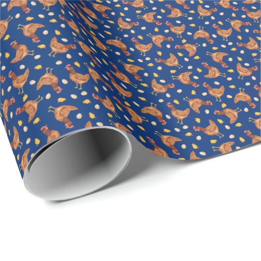 Chickens, Chicks, and Eggs Wrapping Paper ラッピングペーパー (ロールコーナー)