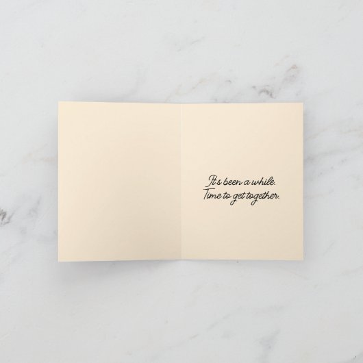 Chickens Gathering Close-Up Photograph カード (内部)