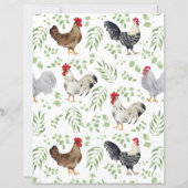 Chickens Scrapbook Paper (正面)