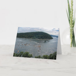 Chickiesの石からのSusquehanna川 カード