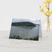 Chickiesの石からのSusquehanna川 カード (黄色い花)