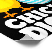 Chicks dig easter toddler boys men happy easterChi ポスター (角)