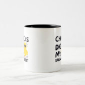 Chicks dig my Spreadsheet Two-Tone Coffee Mug ツートーンマグカップ (中央)