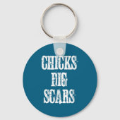 Chicks Dig S Shirt Congenital Heart Defect Chd War キーホルダー (正面)