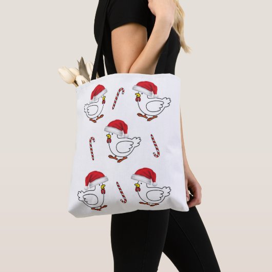 Chicks Merry Christmas Women's Tote Bags トートバッグ (クローズアップ)