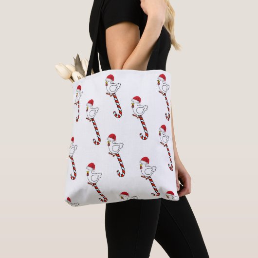 Chicks Merry Christmas Women's Tote Bags トートバッグ (クローズアップ)
