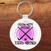 Chicks With Sticks - Field Hockey キーホルダー (正面)