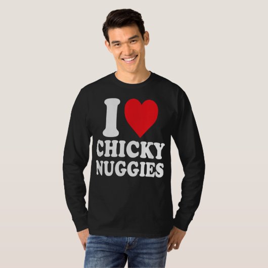 Chicky Nuggies | Funny Chicken Nuggets Viral | Tシャツ (正面フル)